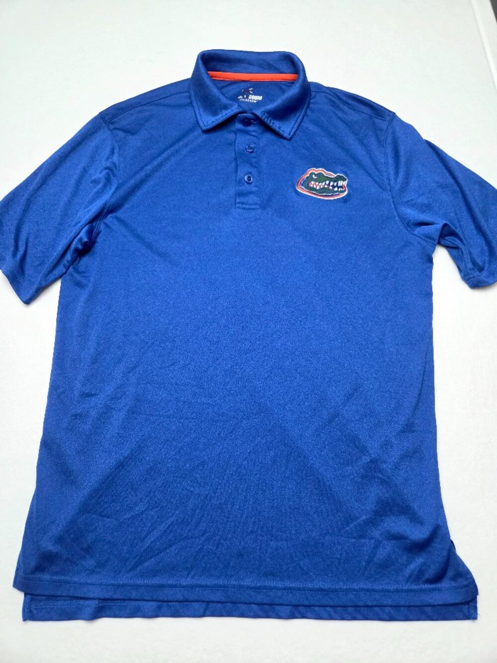 Colosseum Florida Gators NCAA Royal Blue Performance Polo Shirt Men’s Size Large